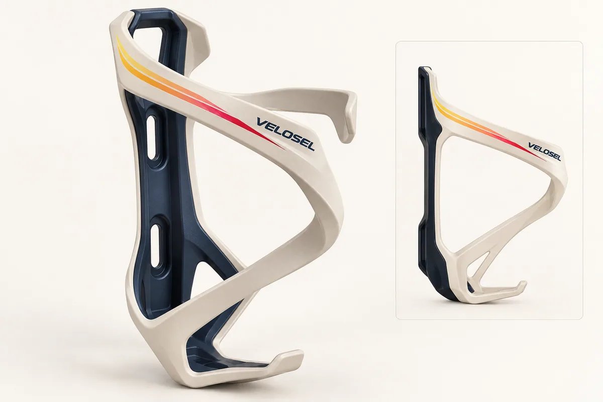 Velosel Side Flow B 輕量抗 UV 側取式水壺架商品概念圖